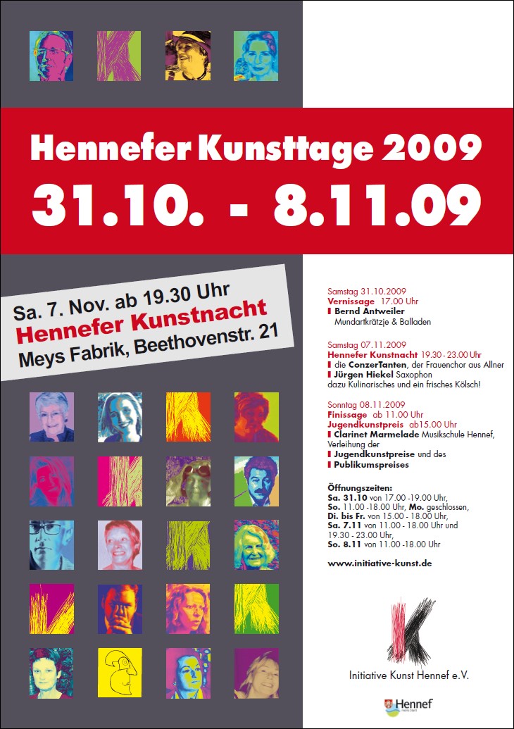 Plakat Hennefer Kunsttage 2009