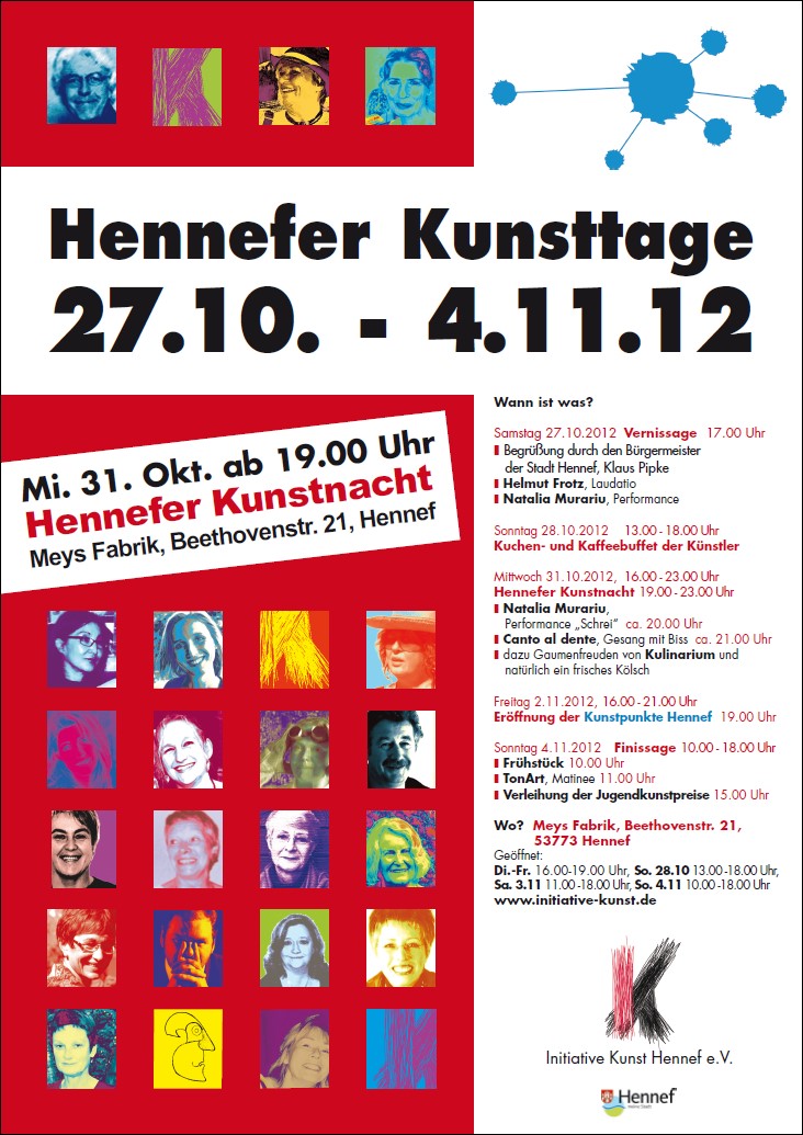 Plakat Hennefer Kunsttage 2012