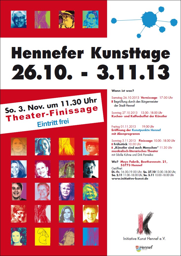 Plakat Hennefer Kunsttage 2013