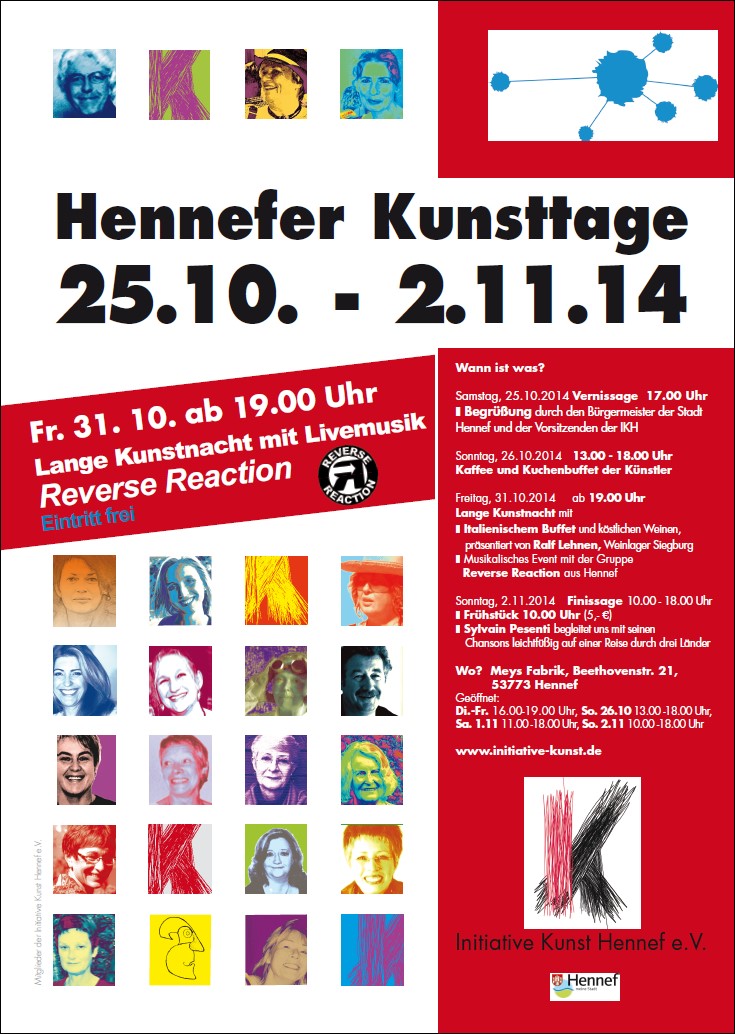 Plakat Hennefer Kunsttage 2014
