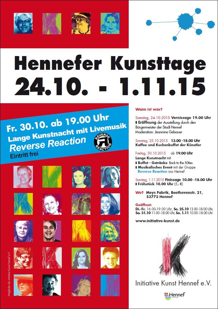 Plakat Hennefer Kunsttage 2015