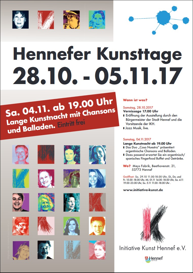 Plakat Hennefer Kunsttage 2017