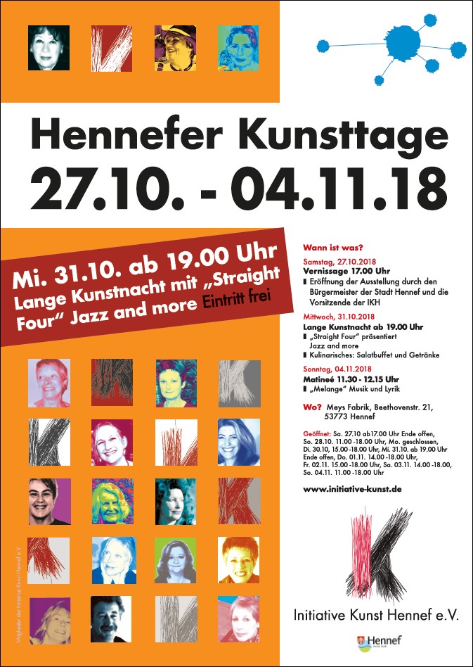 Plakat Hennefer Kunsttage 2018