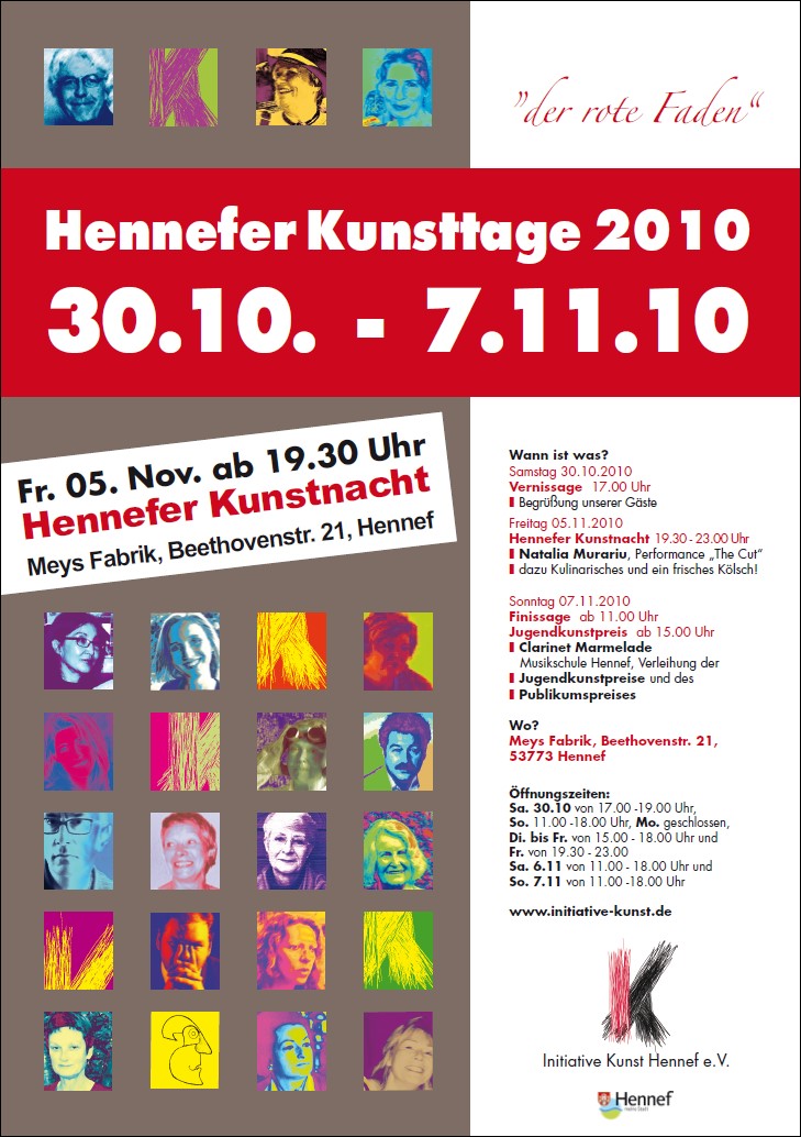 Plakat Hennefer Kunsttage 2010